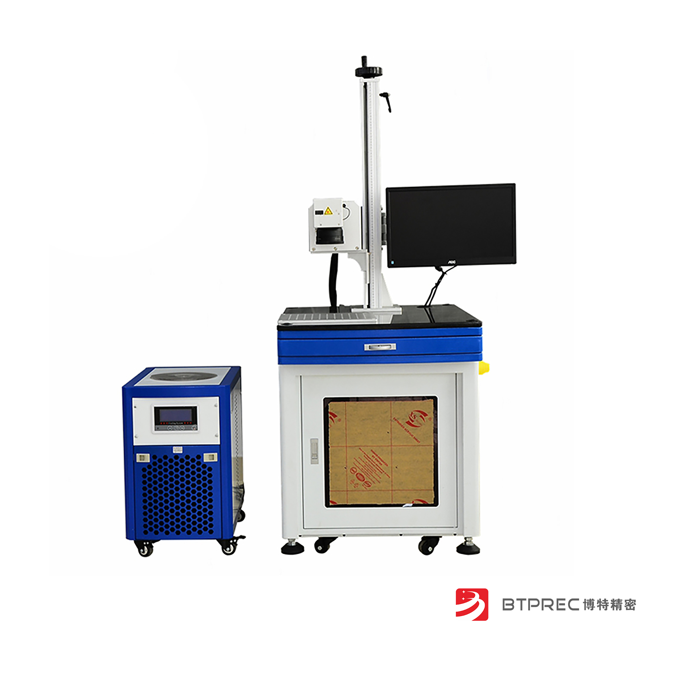 UV紫外激光打標(biāo)機-視覺定位電子元件二維碼打標(biāo)機